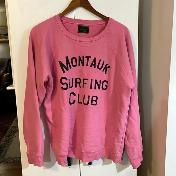 Free People Retro Brand Montauk Surf Club Sweatshirt Size Large NWT - Picture 7 of 11